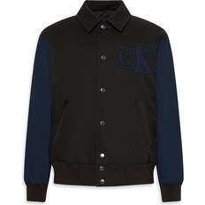 Calvin Klein Blåa Ytterkläder Calvin Klein Jeans Övergångsjacka Nylon Cotton Varsity - Black