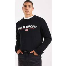 Polo Ralph Lauren Unisex Tröjor Polo Ralph Lauren Sport Capsule Stickad Bomull Tröja - Svart