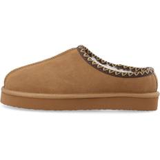 Bianco Dame Hjemmesko & Sandaler Bianco Flatform Binded Slip In Shoe Suede - Brun
