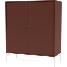 Montana Furniture Cover with White Legs Masala Storage Cabinet 69.6x69.6cm