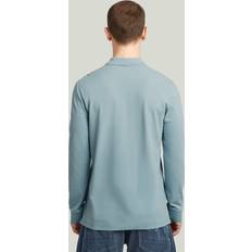 GOTS (Global Organic Textile Standard) - Herre Polotrøjer G-Star Dunda Slim Polo Long Sleeve - Light Blue