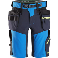 Snickers Workwear 6140 FlexiWork Softshell Stretch Shorts+ Holster Pockets - True Blue/Navy