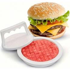 White Burger Presses Shein Round Hamburger Mold Patty Maker Burger Press