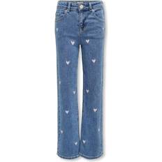 Børn Bukser & Shorts Only Juicy Wide Leg Fit Jeans - Light Medium Blue Denim