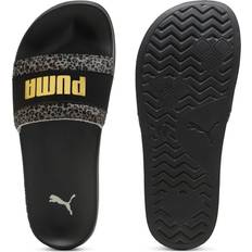 Puma Tofflor & Sandaler Puma Leadcat 2.0 Animal Flair Slides Women Shoes - Black/Gold