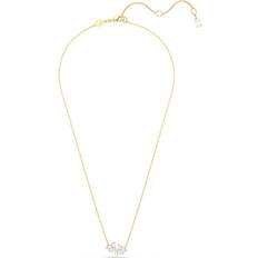 White Necklaces Swarovski Mesmera Gold Tone Plated Heart Necklace - White