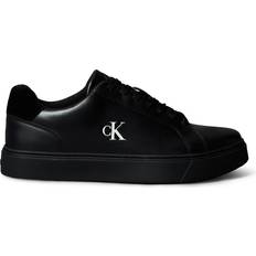 Calvin Klein Shoes Calvin Klein Smooth Leather Flexible Sole Trainers Baskets Cuir Lisse - Noir