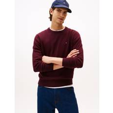 Tommy Hilfiger Purple Clothing Tommy Hilfiger Pima Cotton Cashmere Crew Neck Jumper - Dark Red