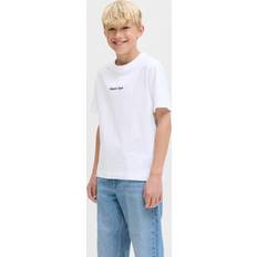 12-18M T-shirts Børnetøj Jack & Jones Junior Bright White T-shirt Sort