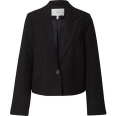 Boat Neck Blazers Yas dakota Cropped Blazer