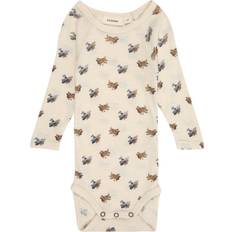 Merinould Børnetøj Name It Lil Atelier Noos Slim Body Uld Modal - Turtledove Melange