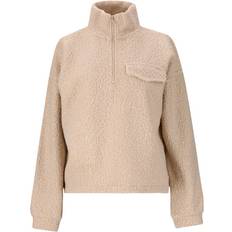 Florrie Sherpa Half Zip Överdragströjor Dam - Beige