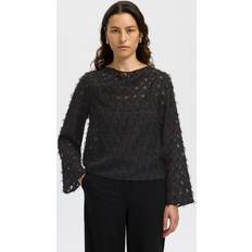 Selected Blusar Selected Blus SLFMarion Boat Neck Top - Svart