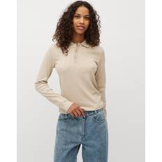 Polotrøjer mbyM Polarani LS T-shirt - Beige