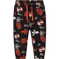 Name It Orange Børnetøj Name It Nmnopal Nreg Sweat Bukser Halloween - Orange/Sort/Hvid