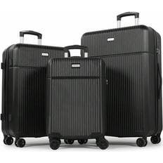 Luggage Sets 3 ABS Hard Shell Lightweight Trolley