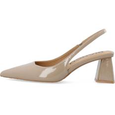 Syntetisk Højhælede sko Bianco Biamaralyn Slingback Patent Højhælede Sko - Beige