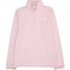 Vattentäta Fleecejackor Barnkläder The North Face Glacier 1/4 Zip Pullover Fleecetröja Barn - Rosa