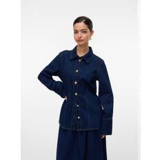 Skjorter Vero Moda Bluse VMNikka Denim Skjorte - Blue Denim