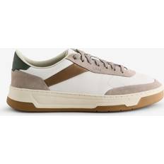 Herr - Ull Sneakers BOSS Baltimore Låg Sneakers Beige - Mörkbeige/Brun/Mörkgrön/Vit