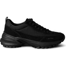 Calvin Klein Unisex Sko Calvin Klein Jeans Sneaker Low Suede Emblem Logo Nylon Trainers - Black