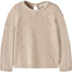 Grå Striktrøjer Børnetøj Name It Gable Atelier Bluse Lil Atelier - Sand