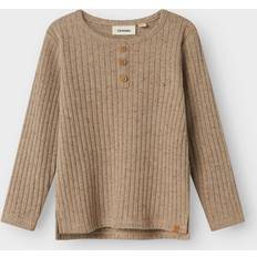 Babyer Bluser & Tunikaer Børnetøj Name It NMMOmilo Ls Top Bluse Regular Fit Top - Beige