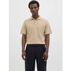 Jack & Jones Bruna Pikétröjor Jack & Jones Enfärgat Pikétröja Brun
