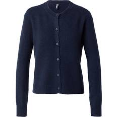 Blåa - Slim Koftor Pieces Pcmalou LS Knit Cardigan Noos BC Dam Koftor - Marinblå