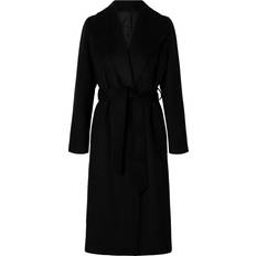 Selected Uldfrakke Wool Blend Wool Blend - Sort