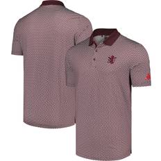 adidas Golf Textured Contrast Collar Polo - Heather Red