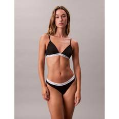 Calvin Klein Trosor Calvin Klein Cotton Stretch Rib Underwear String - Black