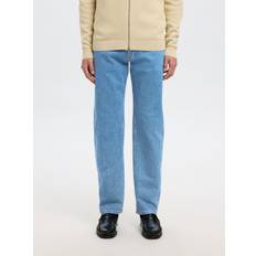 GOTS (Global Organic Textile Standard) Jeans Selected Straight Fit Jeans - Blå