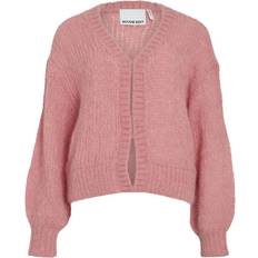 Dame - Oversized Trøjer Vila Roubanu LS Open Cardigan Peach Blossom - Pitaya