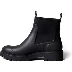 Polyester Gummistøvler Calvin Klein Jeans Gummistøvler Combat Heeled Flexible Lug Sole Rainboots - Black