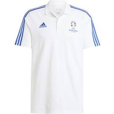 Adidas White Polo Shirts adidas Euro 2024 Men's Short Sleeve Polo Shirt - White