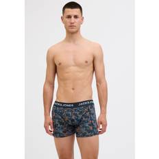 Multifarvet - Træningstøj Underbukser Jack & Jones Boksershorts JacMaxwell Trunks 3-Pack Navy/Lysegrå/Gran/Orange