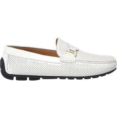 Hvid Loafers Baldinini Perforated Tumbled Loafer Sko Herre - Hvid