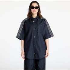 Adidas Cotton Shirts adidas Denim Short Sleeve Shirt - Blue/Indigo