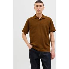 Brown Polo Shirts Jack & Jones Logo T-shirt