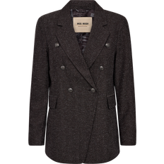 Dame - Oversized Blazere Mos Mosh Mmbabeth Svala Blazer Polyester - Sort
