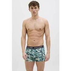 Jack & Jones Gröna Kalsonger Jack & Jones Boxershorts 3-Pack Sea Spray Pool Blue