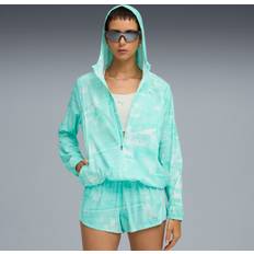 Dame - Turkis Jakker Puma Velocity Gewebte Jacket Mint Melt - Mint Hvid