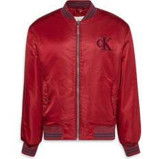 Calvin Klein Röda Ytterkläder Calvin Klein Jeans Tipped Hero Nylon Tipped Bomber Jacket - Marinblå/Blodröd/Mörkröd