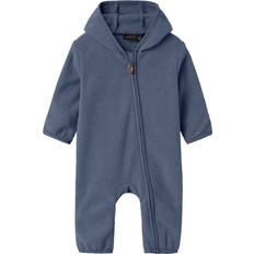 Lynlås Fleece heldragter Børnetøj Name It Fleecedragt Vintage Indigo Marin