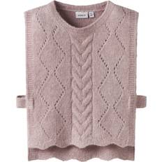 18-24M Veste Name It Nmflea Knit Vest Str 92 Burnished Lilac - Lyserød
