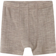 24-36M Boxershorts Børnetøj Name It Nmmwang Wool Needle Boxer Merinould - Beige