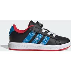 adidas Kid's Marvel Spider-Man Grand Court - Core Black/Bright Blue/Pure Ruby