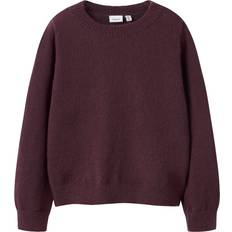 Purple Knitted Sweaters Children's Clothing Name It Regular Fit Knitted Pullover