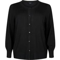 Zizzi Trøjer Zizzi Cardigan Mcarrie - Sort